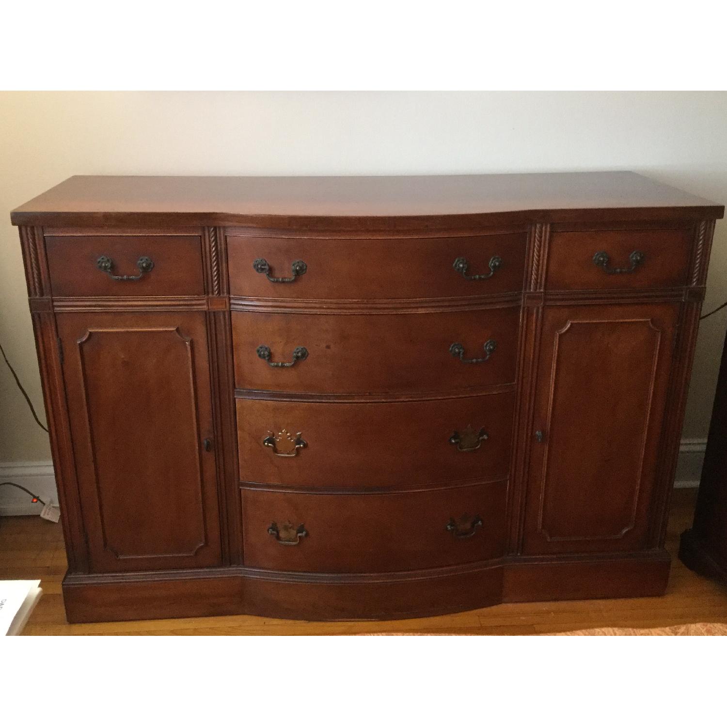 Mengel Permanized Furniture MidCentury Mahogany Sideboard AptDeco