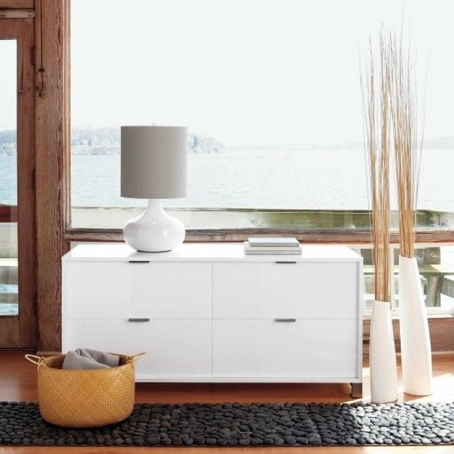 CB2 Matchbox White Lacquer Dresser CB2 Matchbox White Lacquer Dresser