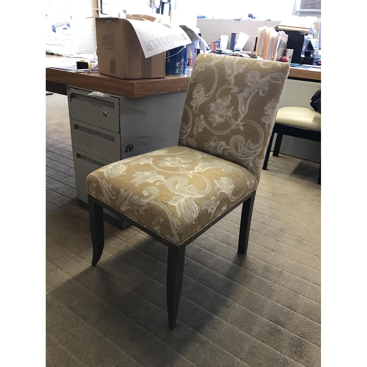 Custom Dining Chair in Beige Fabric - image-1