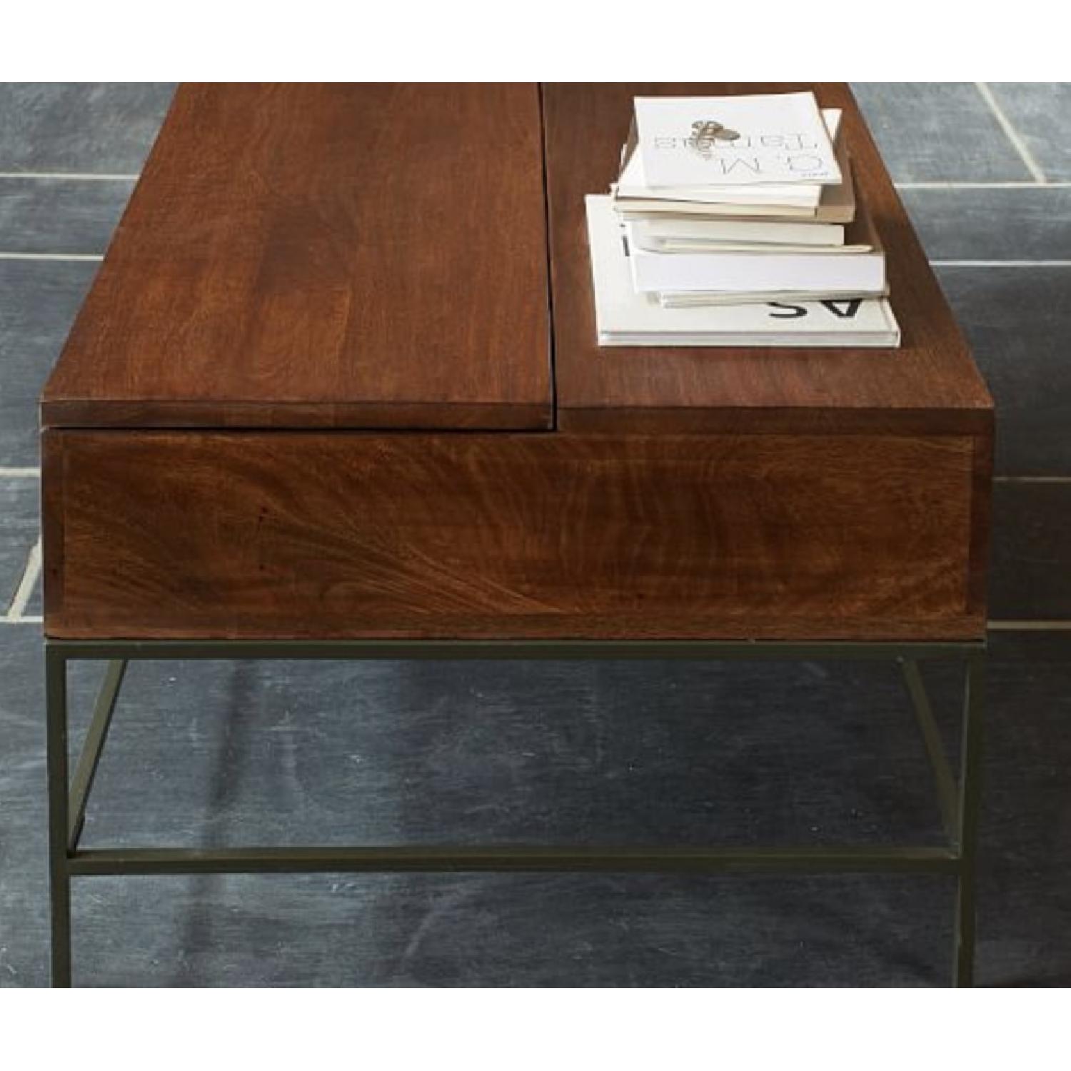 West Elm Industrial Storage Coffee Table - image-2