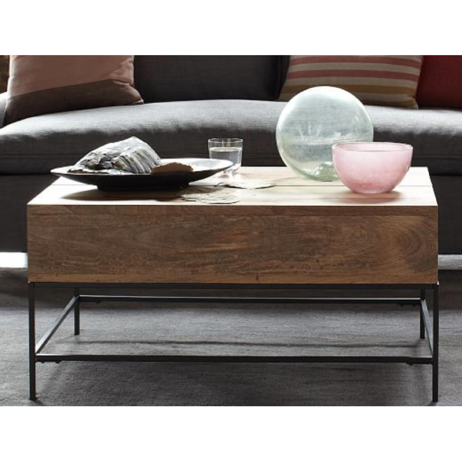 West Elm Industrial Storage Coffee Table - image-3