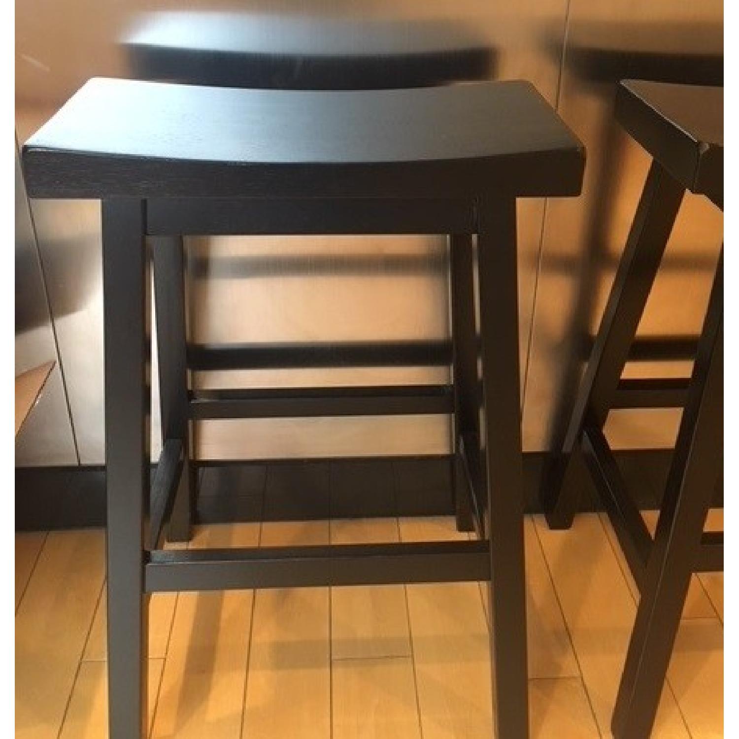 Pottery Barn Tibetan Counter Height Black Stool - image-2