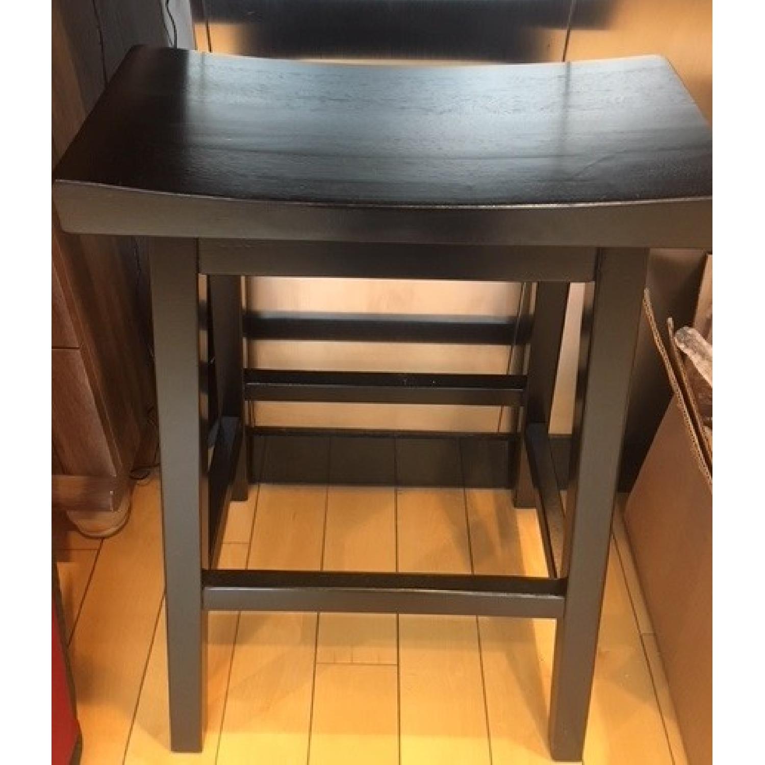 Pottery Barn Tibetan Counter Height Black Stool - image-3