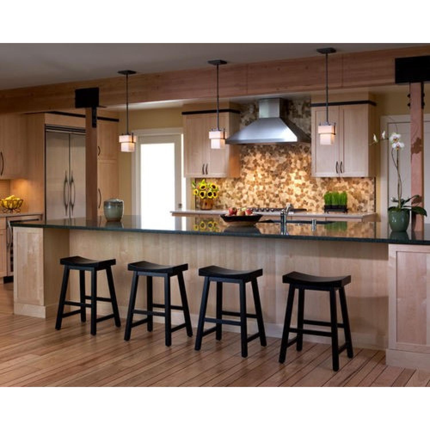 Pottery Barn Tibetan Counter Height Black Stool - image-6