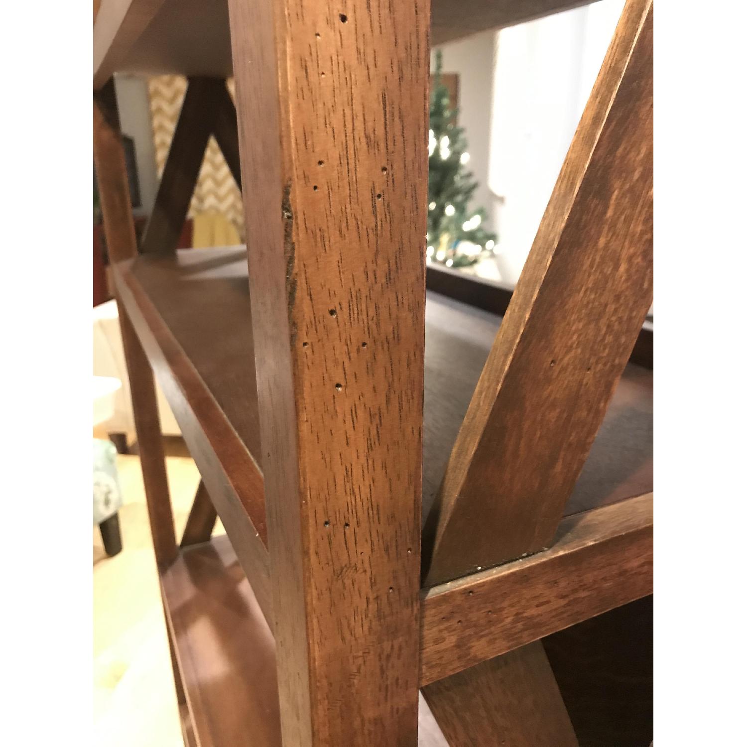 World Market Solid Wood Bookshelf AptDeco