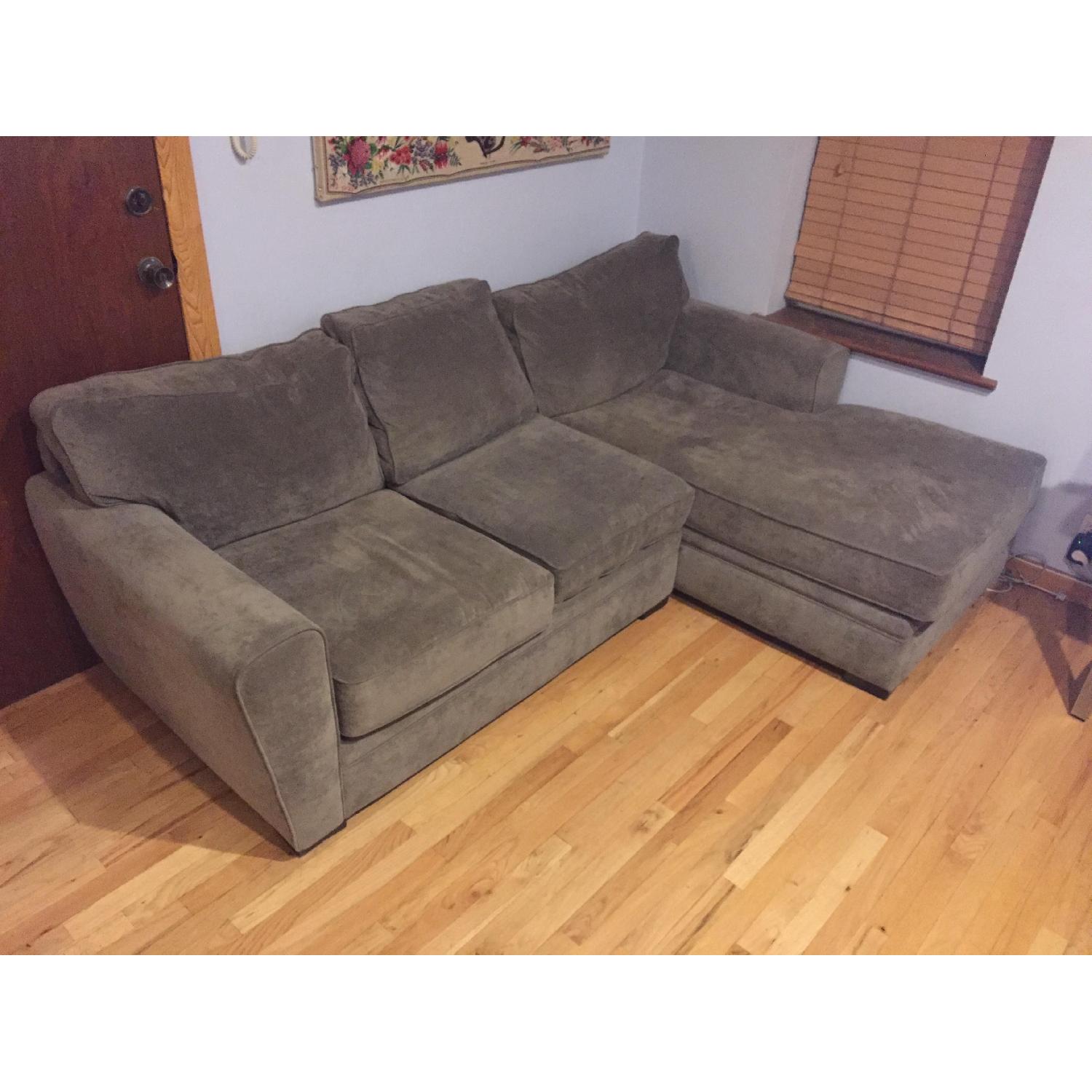 Raymour & Flanigan Artemis II 2 Piece Sectional Sofa - AptDeco