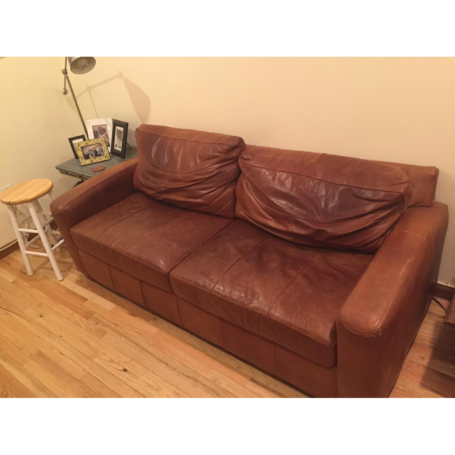 Klaussner Furniture Homestead Leather Sofa - image-1