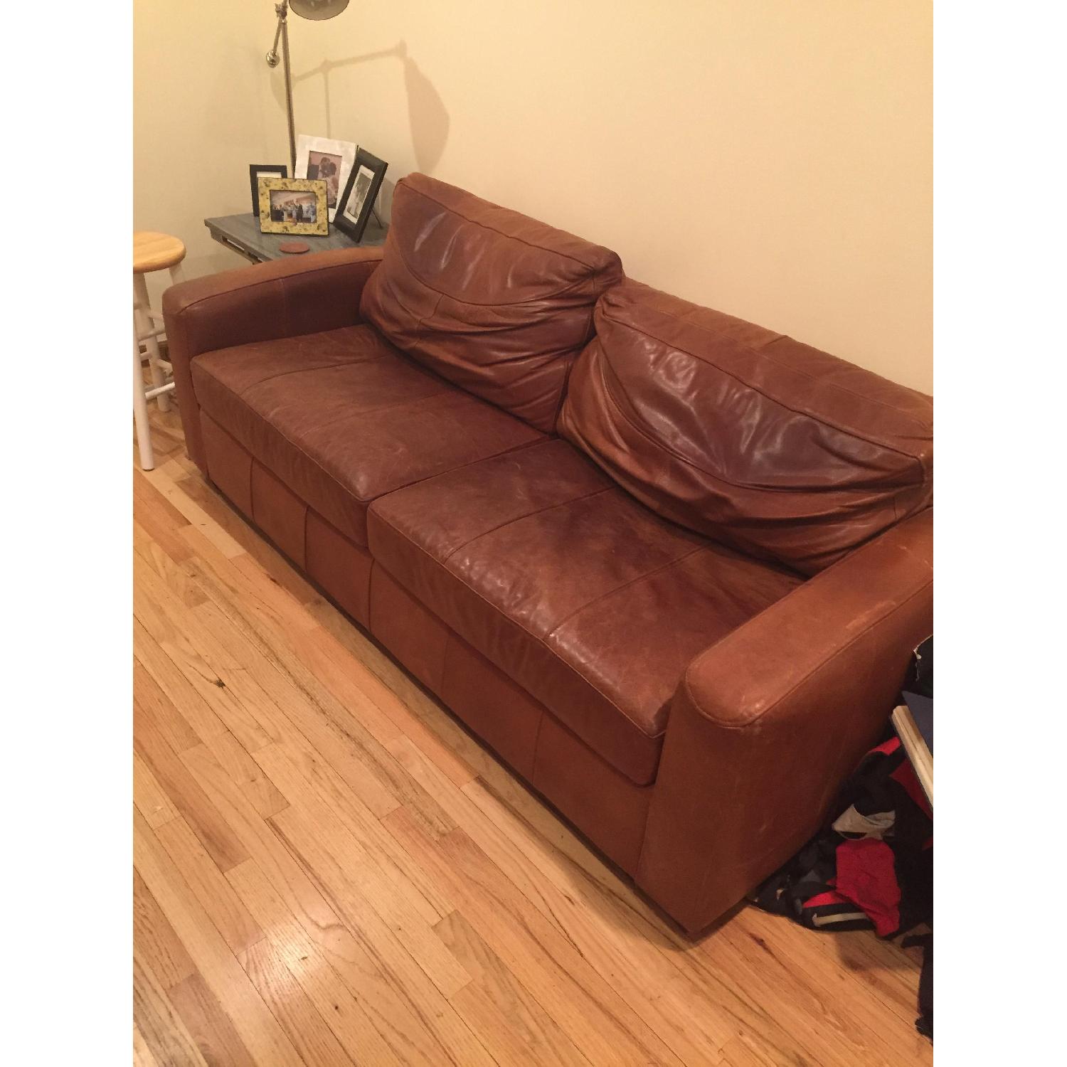 Klaussner Furniture Homestead Leather Sofa - image-2