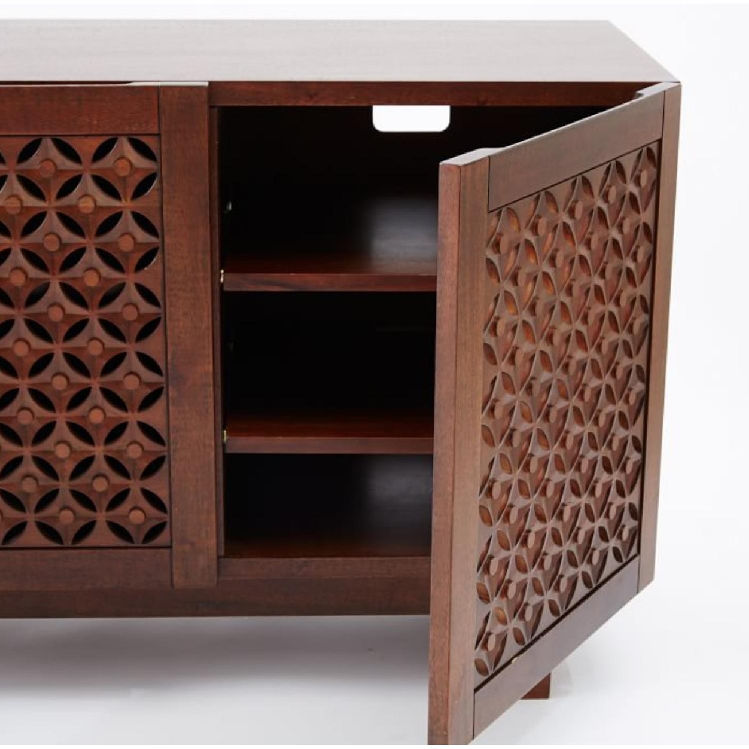 West Elm Carved Wood Media Console - image-2