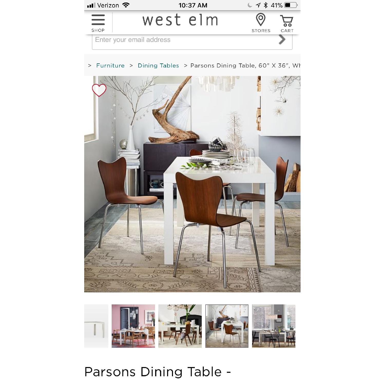 West Elm Scoop-Back Chair in Chocolate - image-2