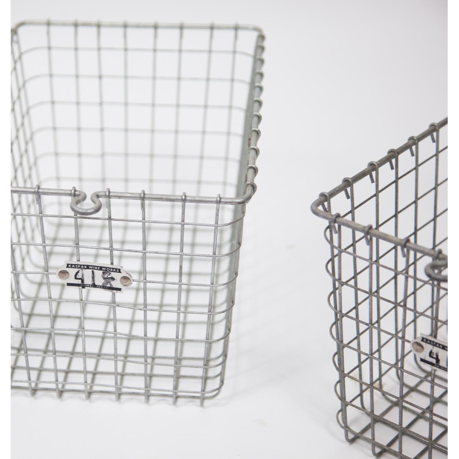 Vintage Kaspar Wire Works Basket - image-4