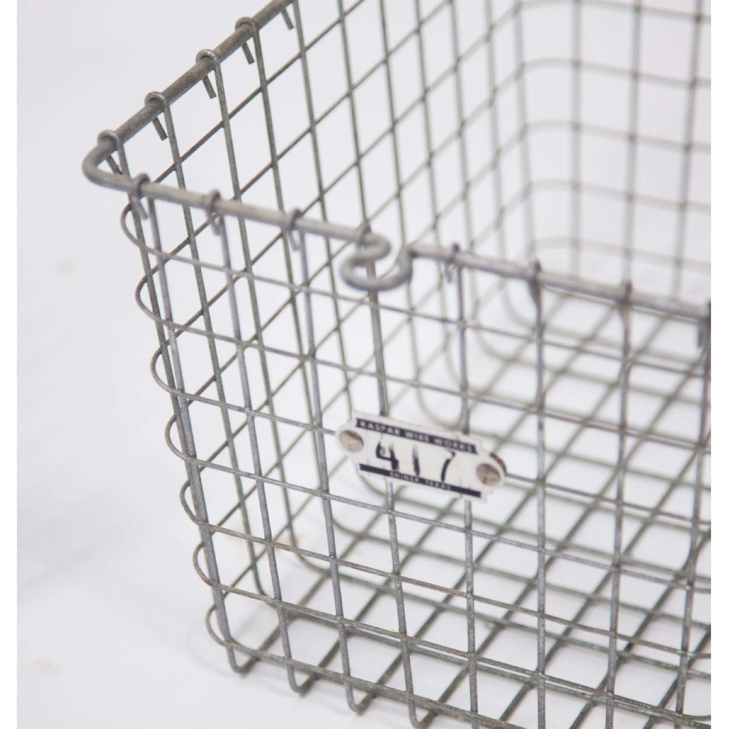Vintage Kaspar Wire Works Basket - image-5