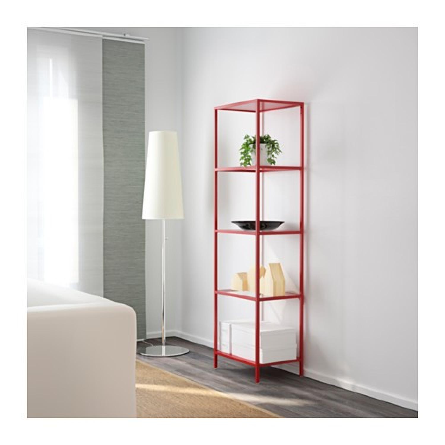 Ikea Vittsjo Shelf Unit in Red - image-1