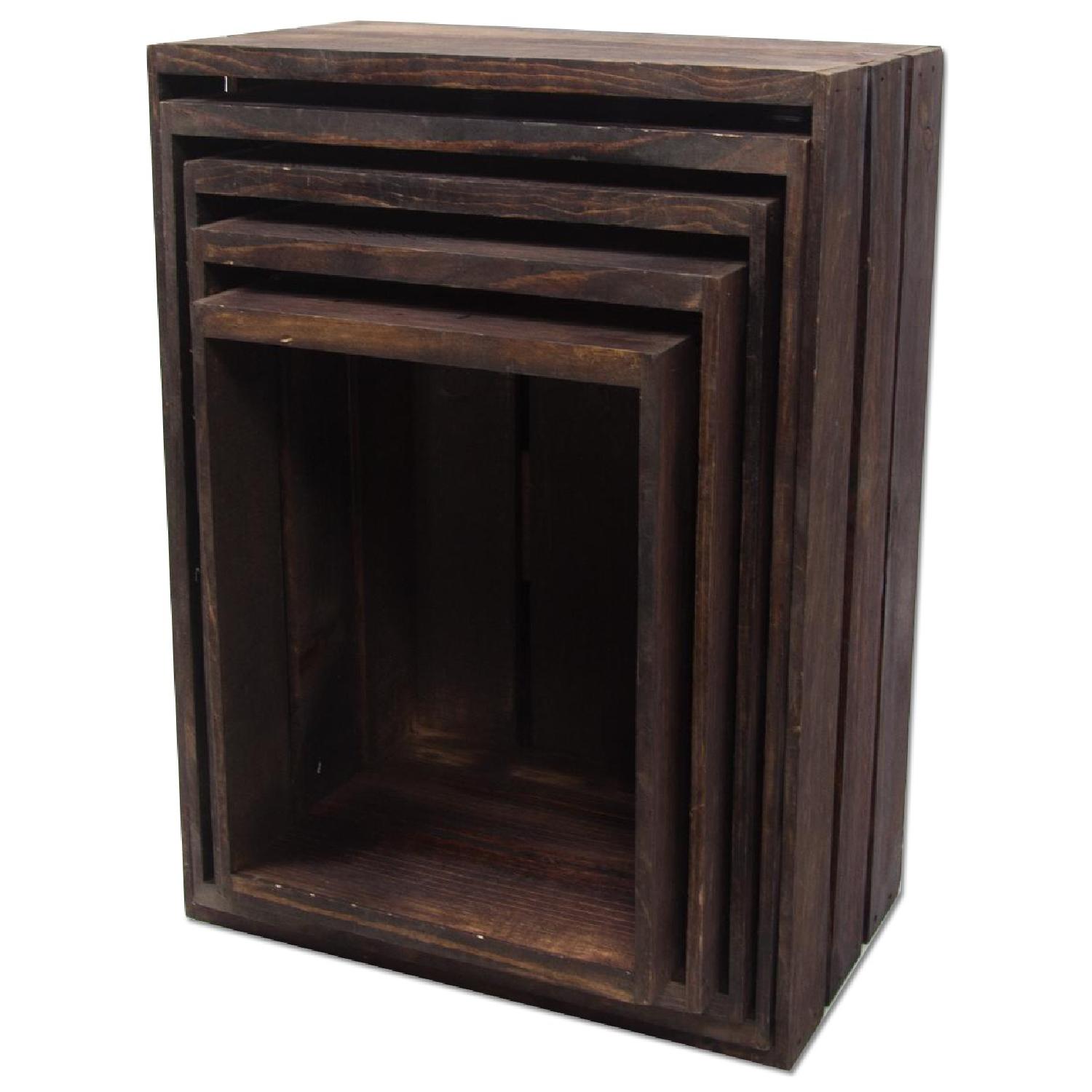 Nesting Wood Crates - image-0