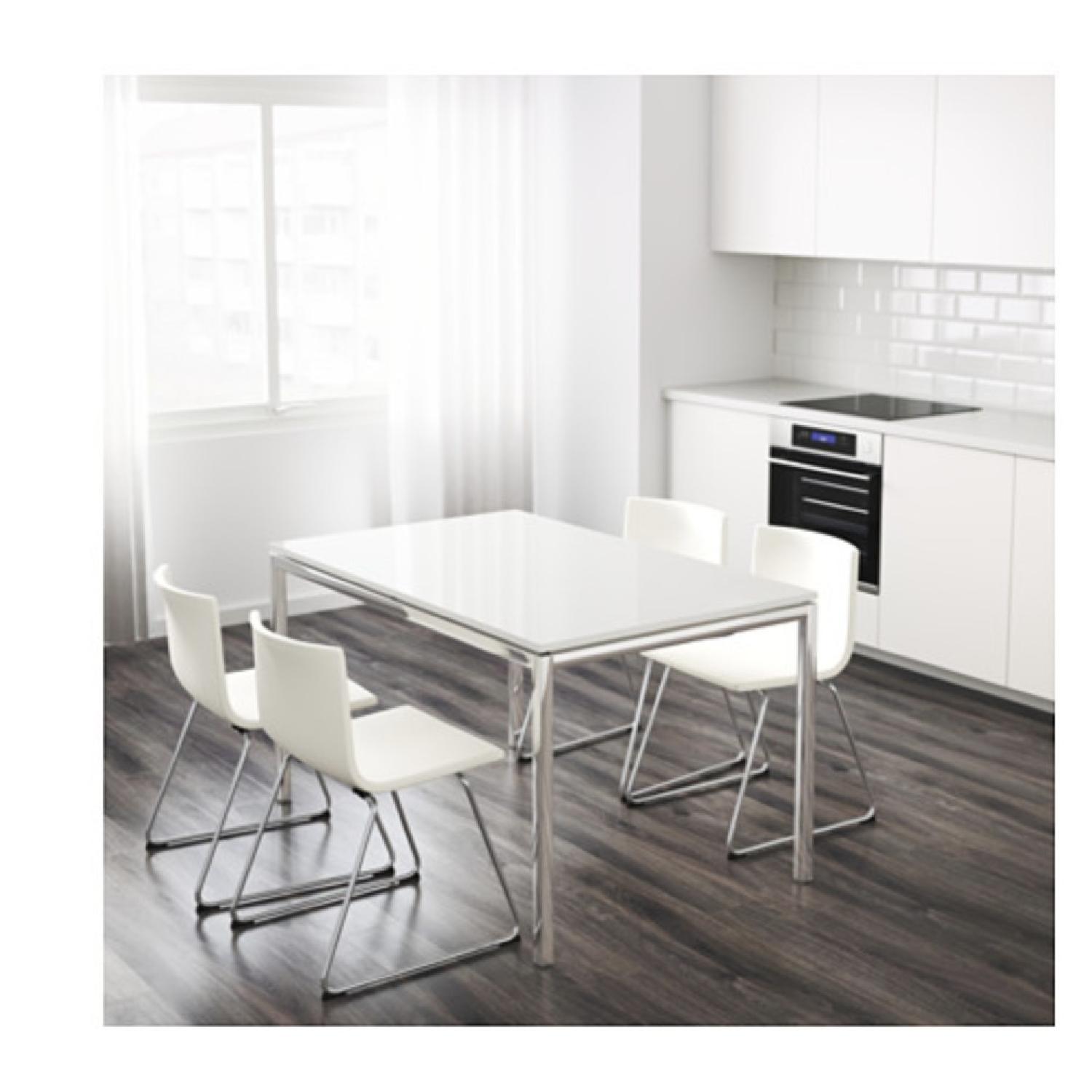 IKEA White Gloss Kitchen Table: Modern Elegance & Practical Design