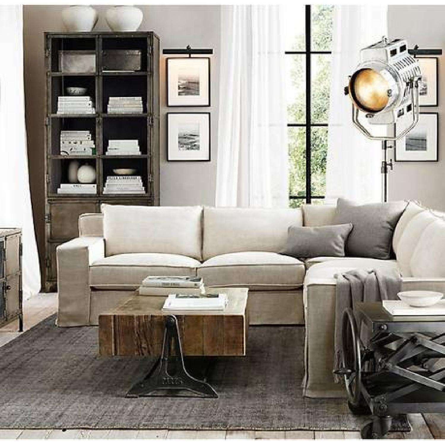 Restoration Hardware Reclaimed Russian Pine Industrial Coffee Table