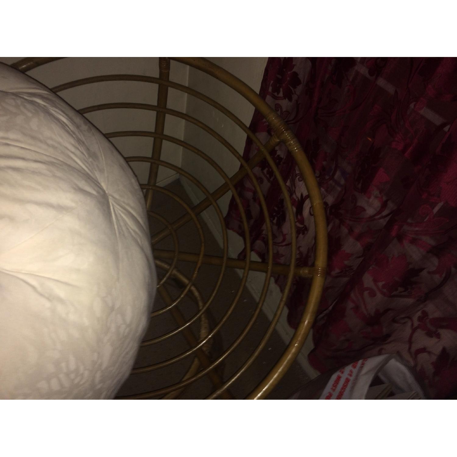 Wicker/Rattan Bowl Chair with Cushion - image-1