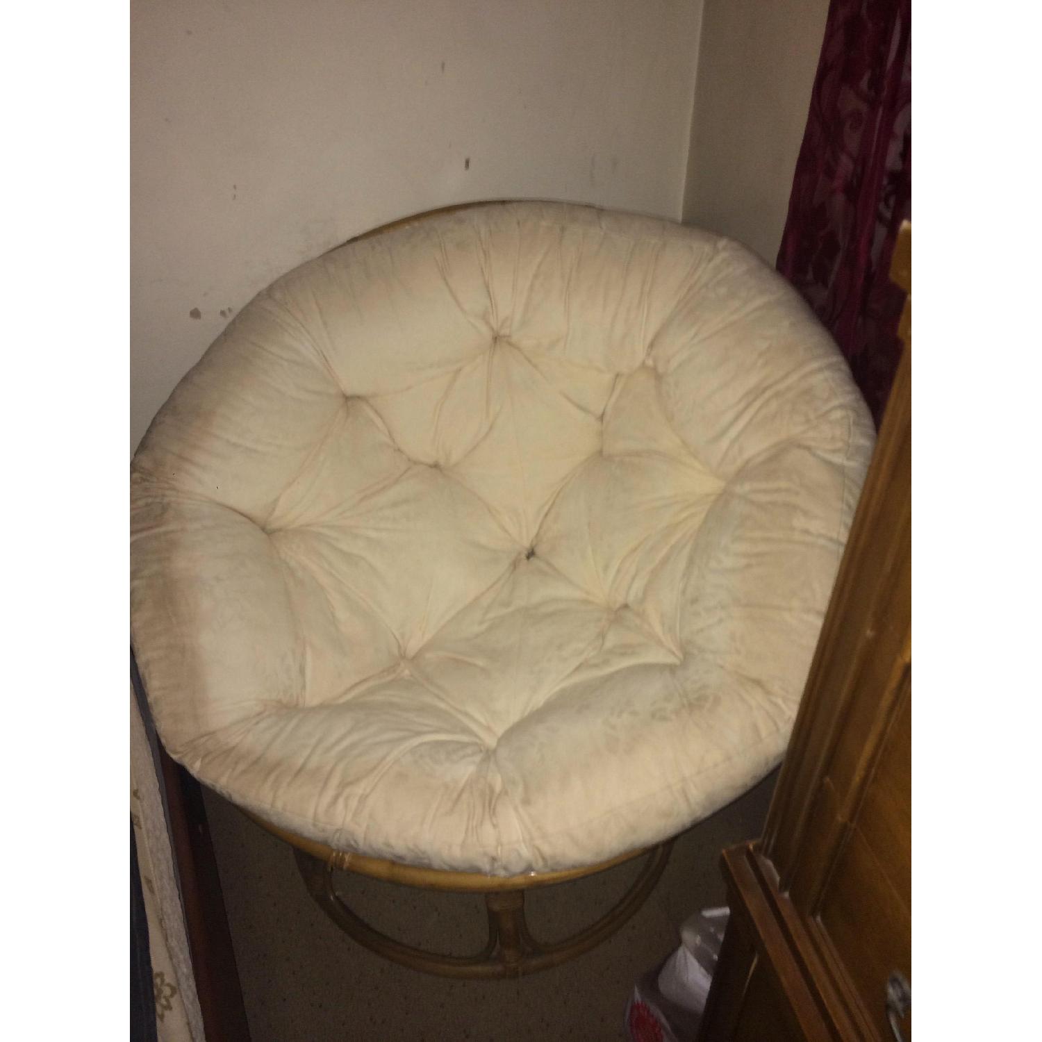 Wicker/Rattan Bowl Chair with Cushion - image-2