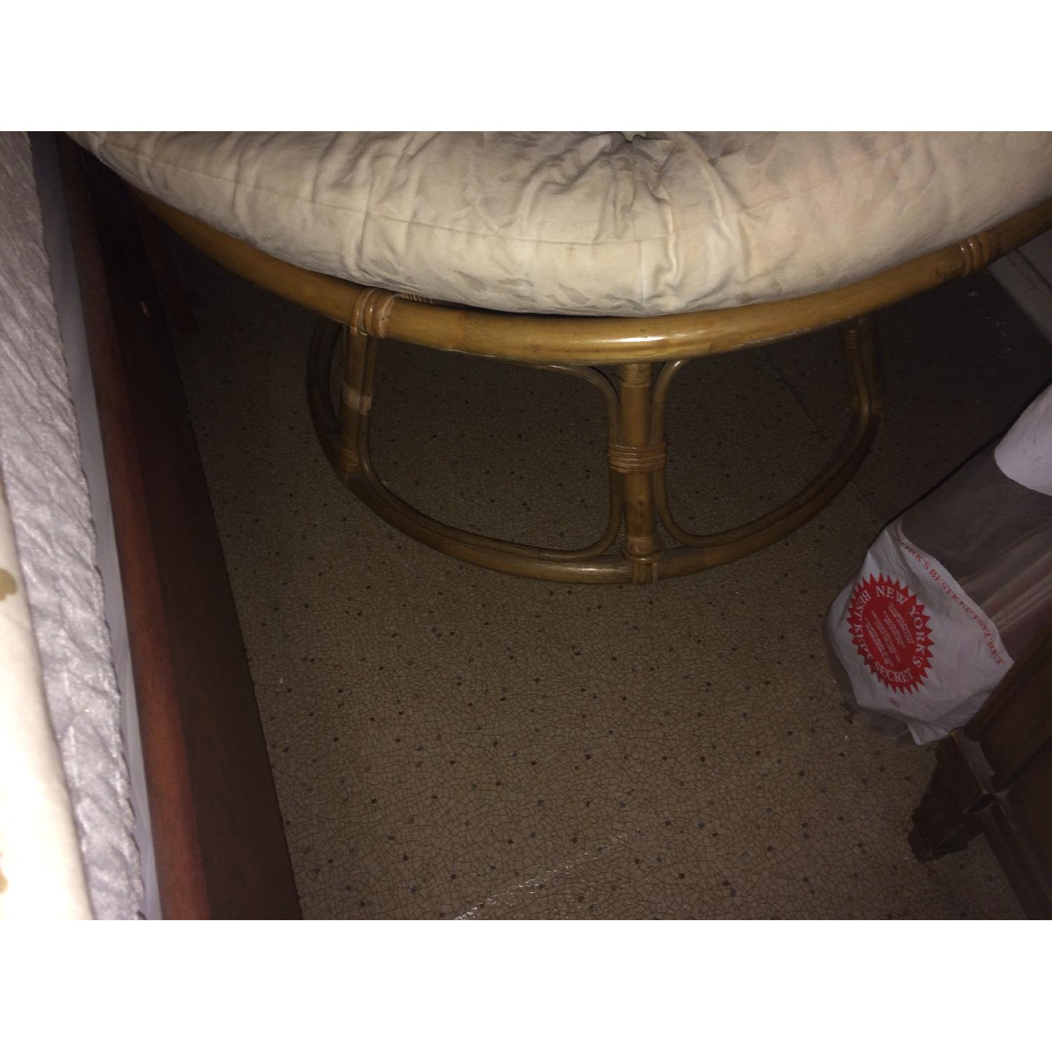 Wicker/Rattan Bowl Chair with Cushion - image-3