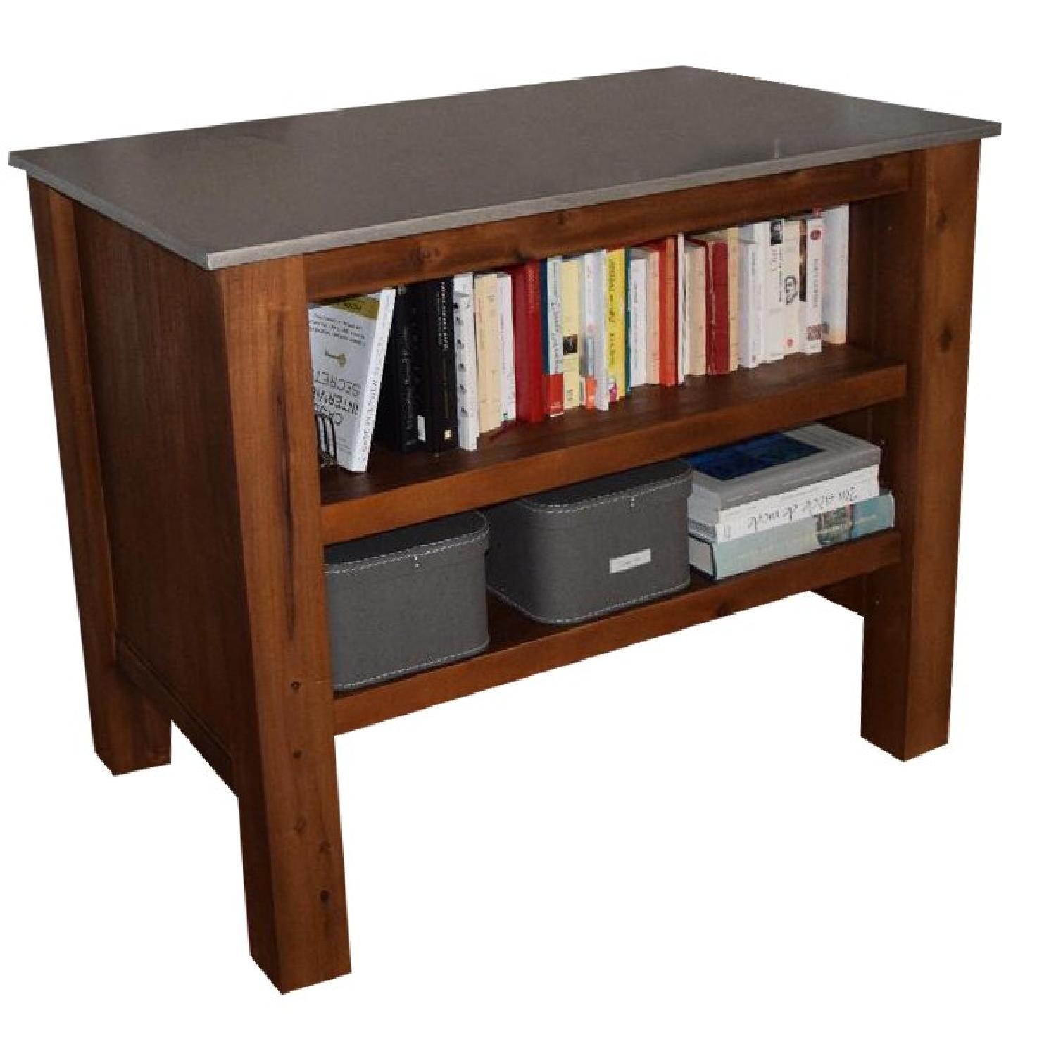 West Elm Stainless Steel Kitchen Island AptDeco