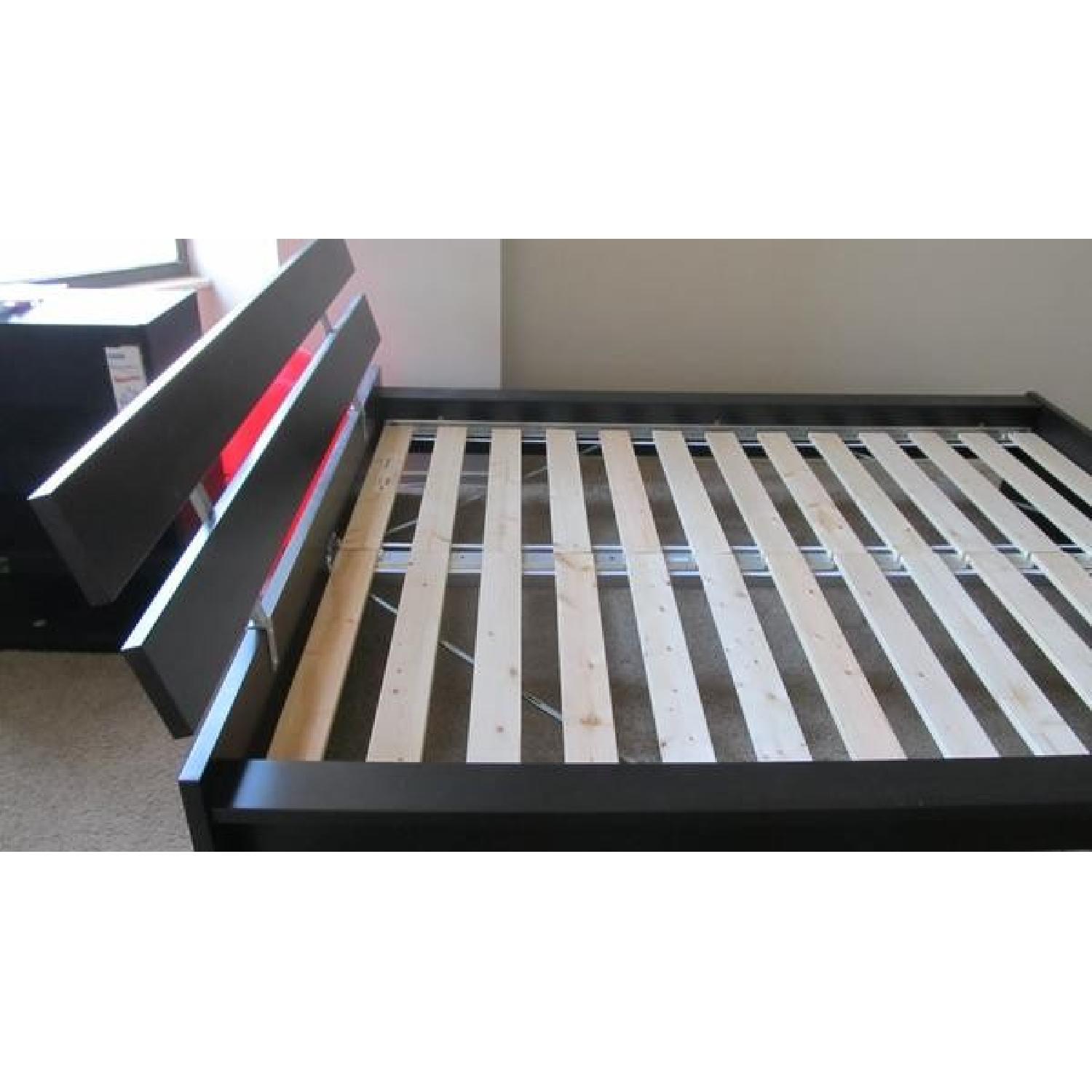 Ikea Hopen Queen Bed Frame in Black-Brown - image-2