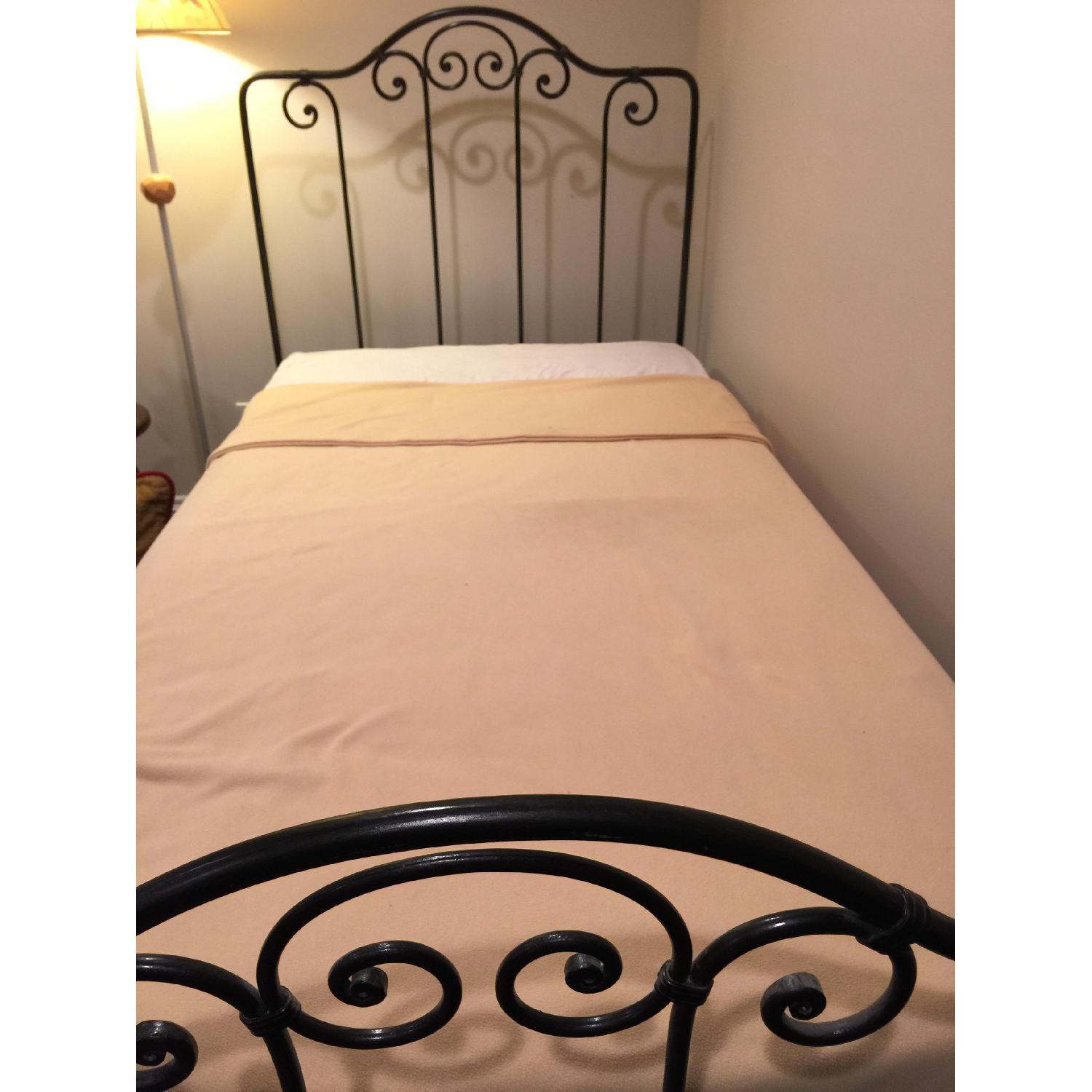Charles P. Rodgers Wrought Iron Twin Bed with Trundle - image-5