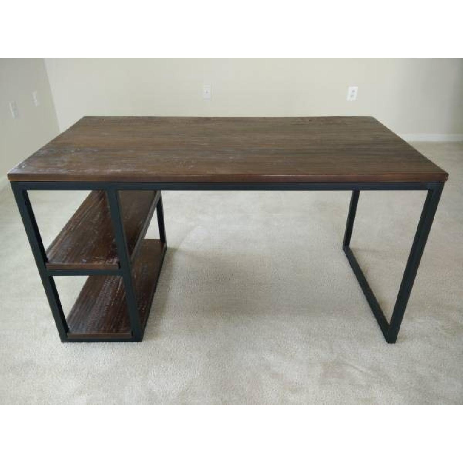 Arhaus Industrial Wood Metal Desk - image-1