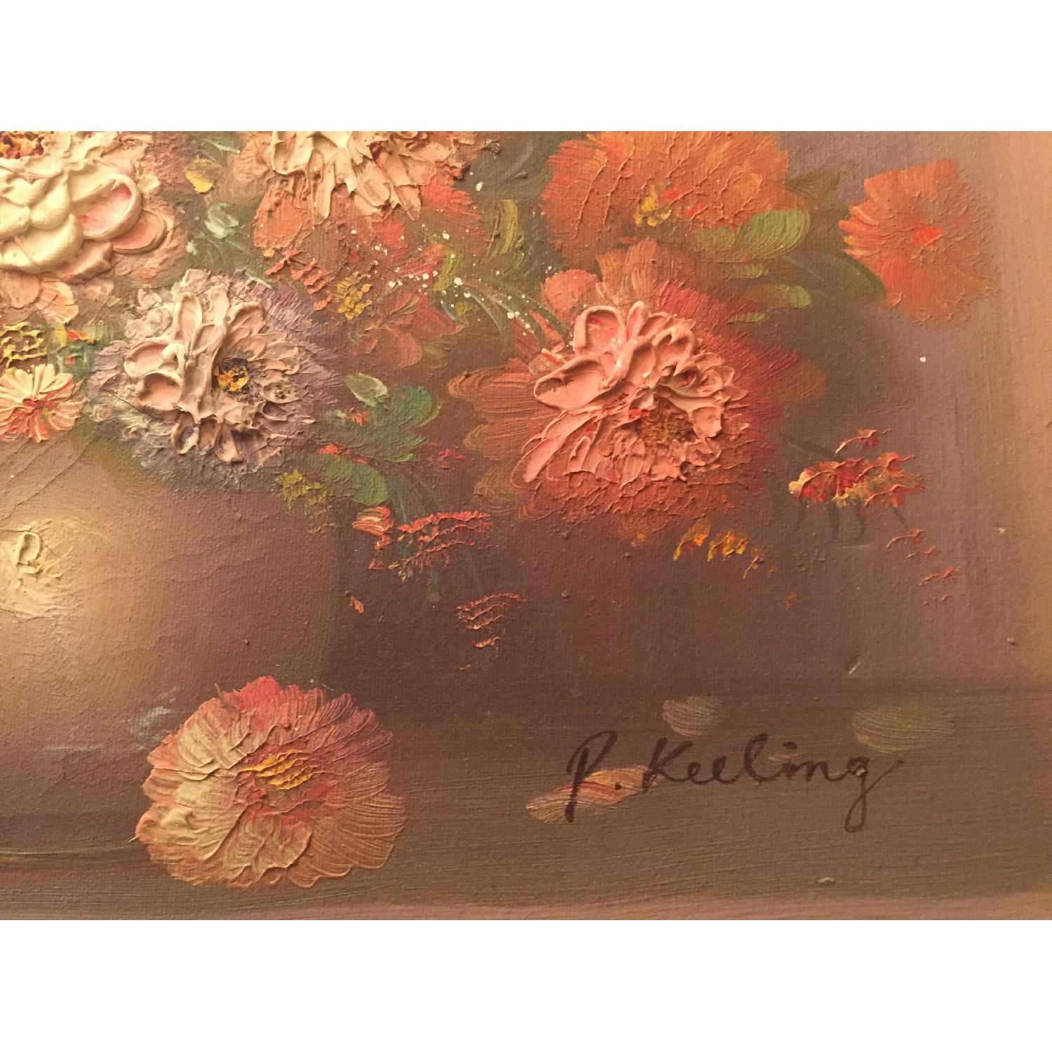 P. Keeling Original Impasto Oil Painting - image-1