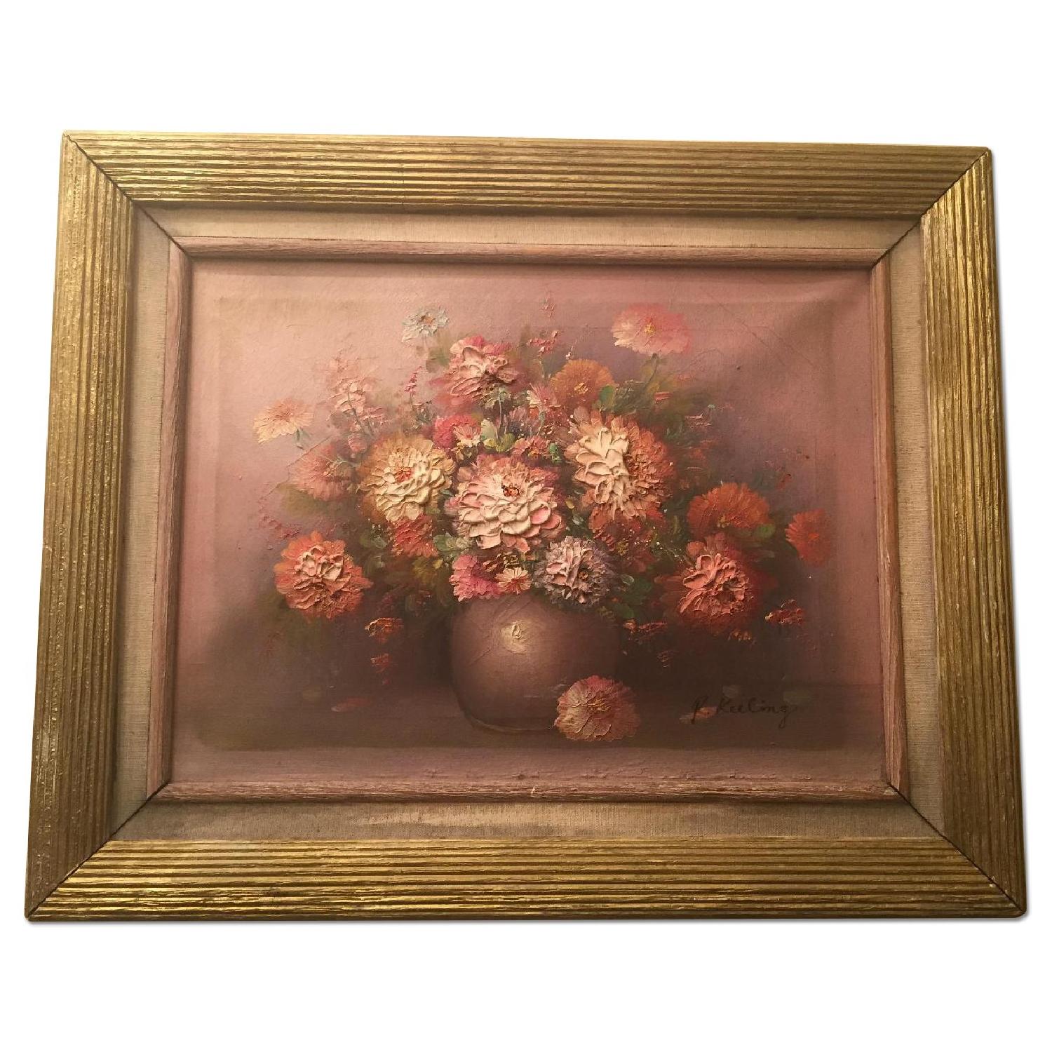 P. Keeling Original Impasto Oil Painting - image-0