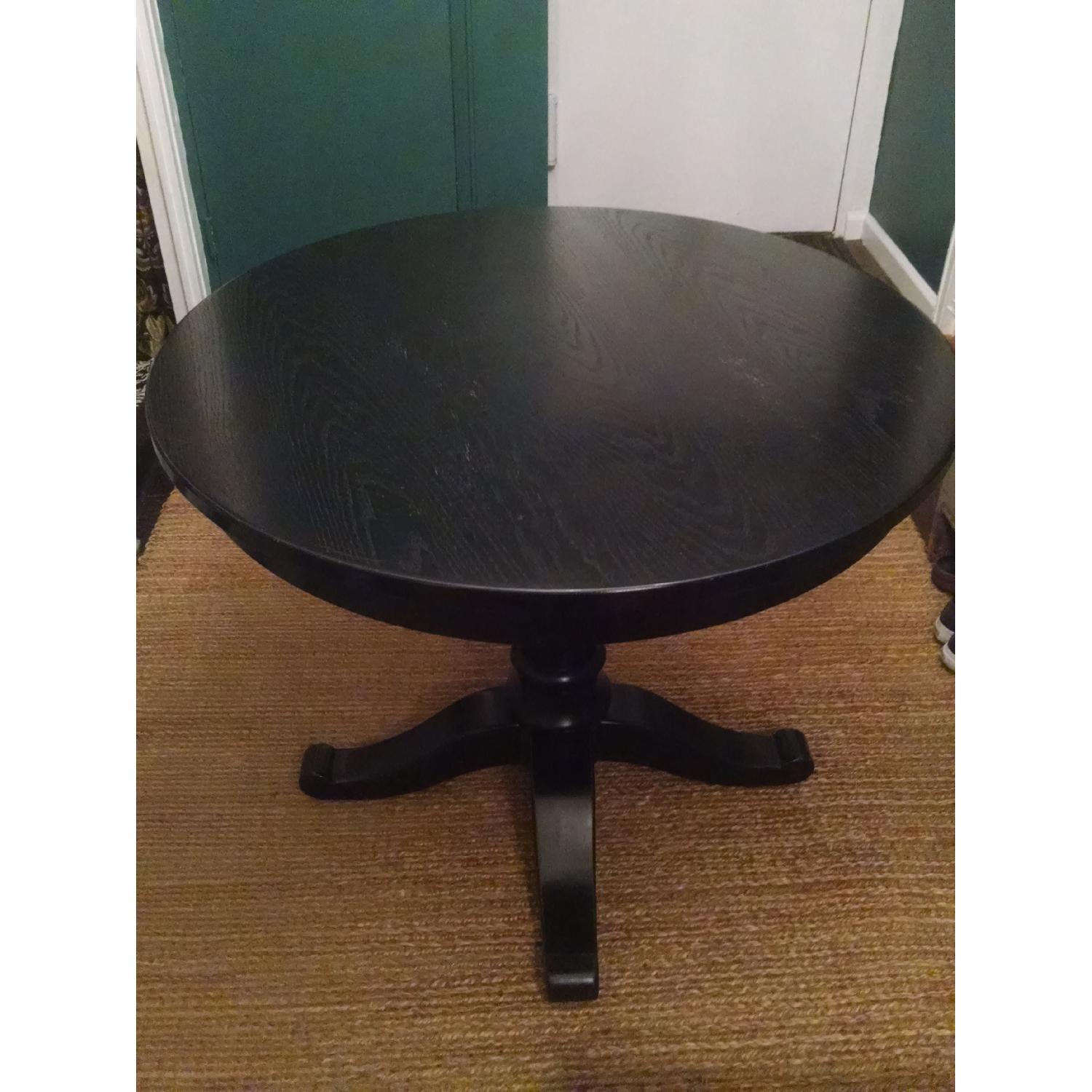 Crate & Barrel Pedestal Table AptDeco