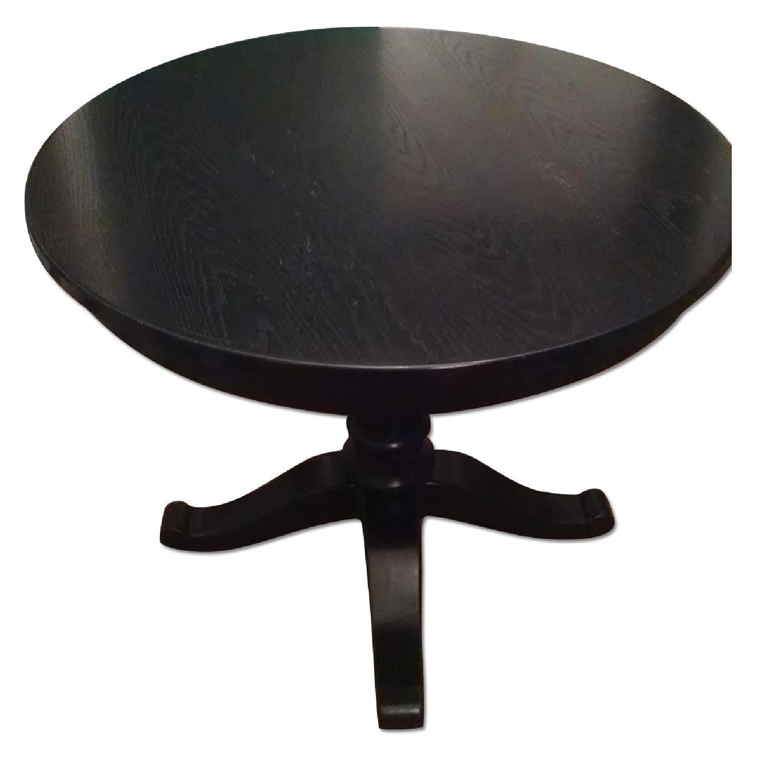 Crate & Barrel Pedestal Table AptDeco