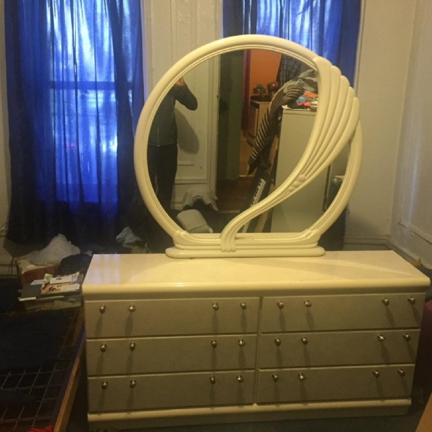 Dresser w/ Mirror + TV Stand w/ Drawers . - image-5