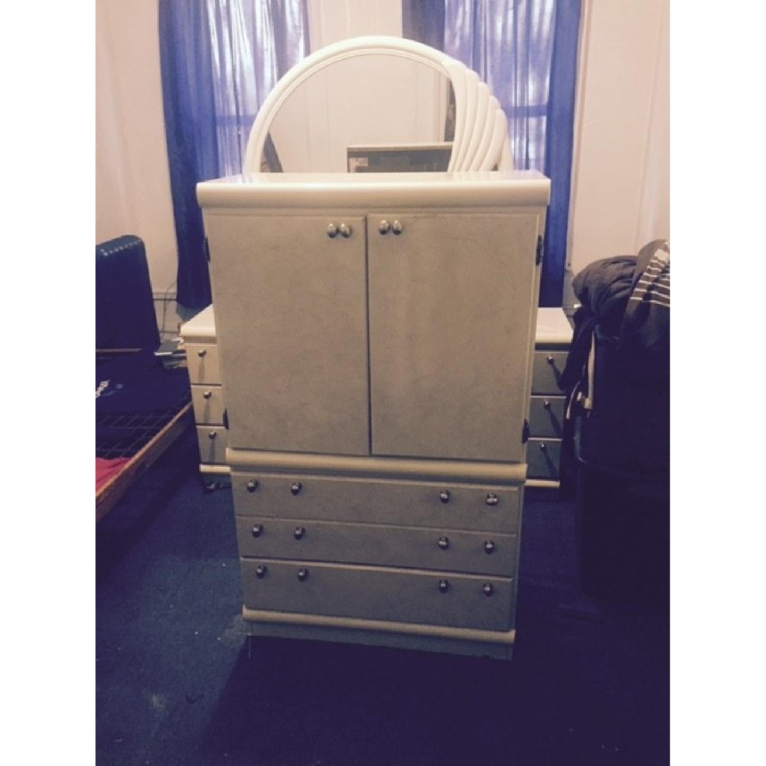 Dresser w/ Mirror + TV Stand w/ Drawers . - image-9