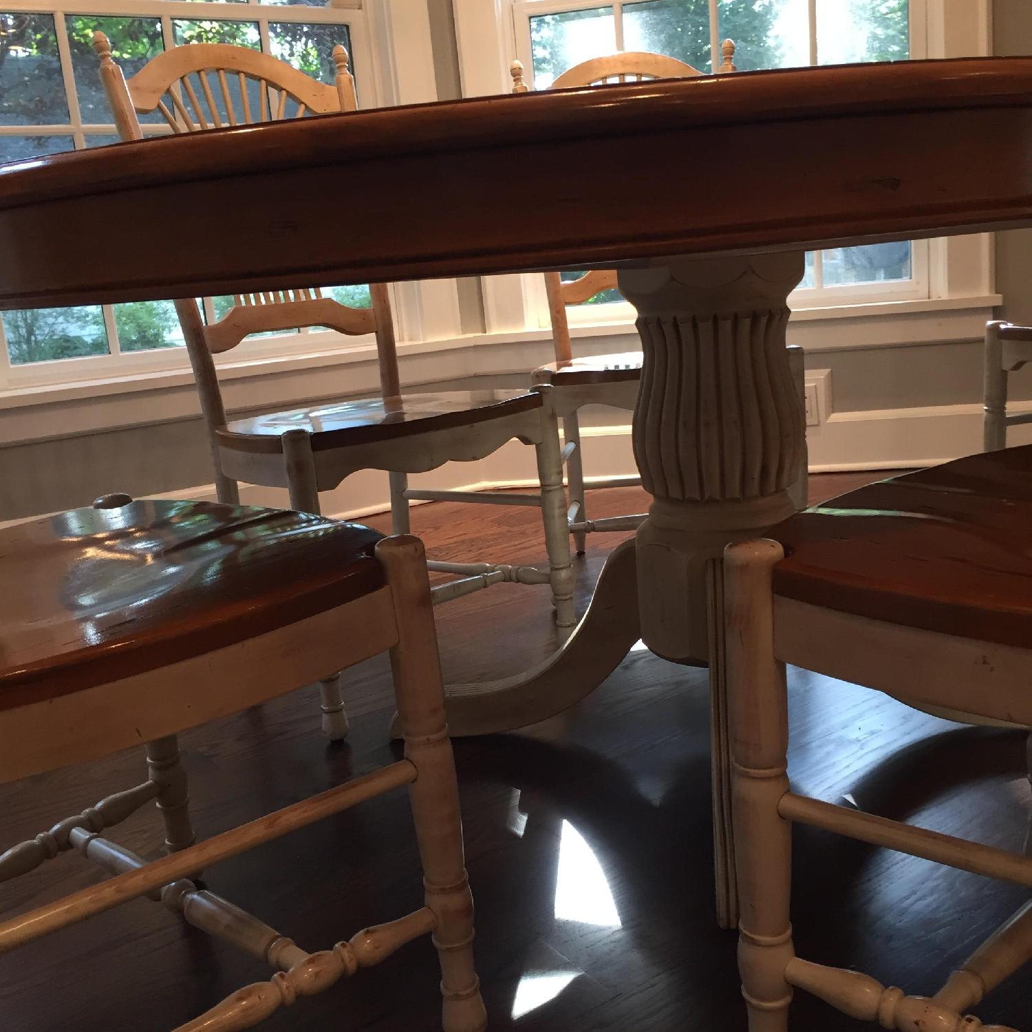 Transitional Dining Table w/ 6 Chairs - image-2