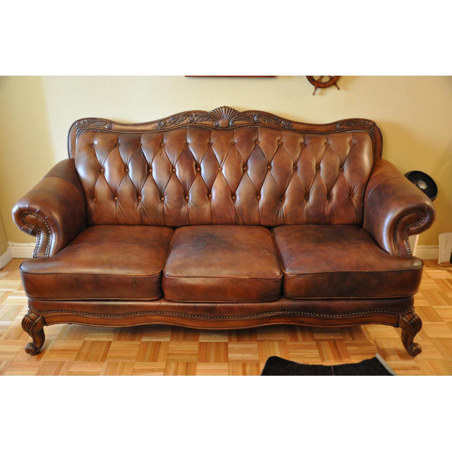 Leather Sofa - image-1