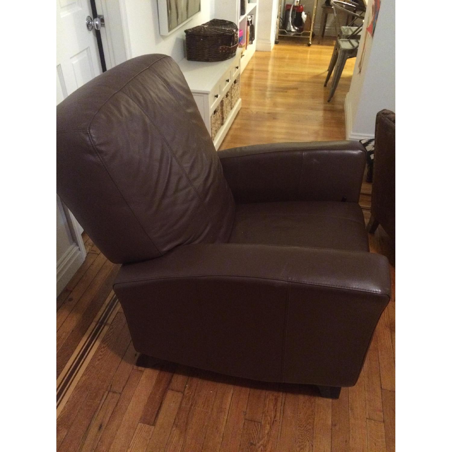 Dutailier Leather Dual Recliner & Glider - image-2