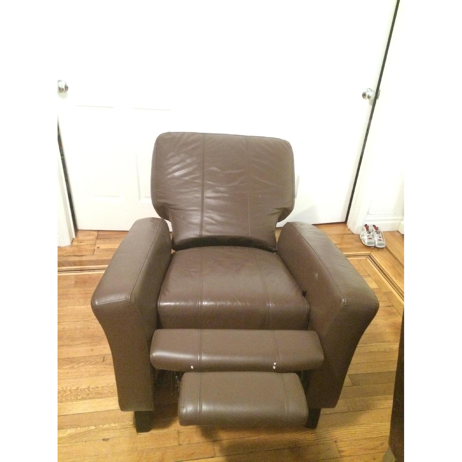 Dutailier Leather Dual Recliner & Glider - image-3