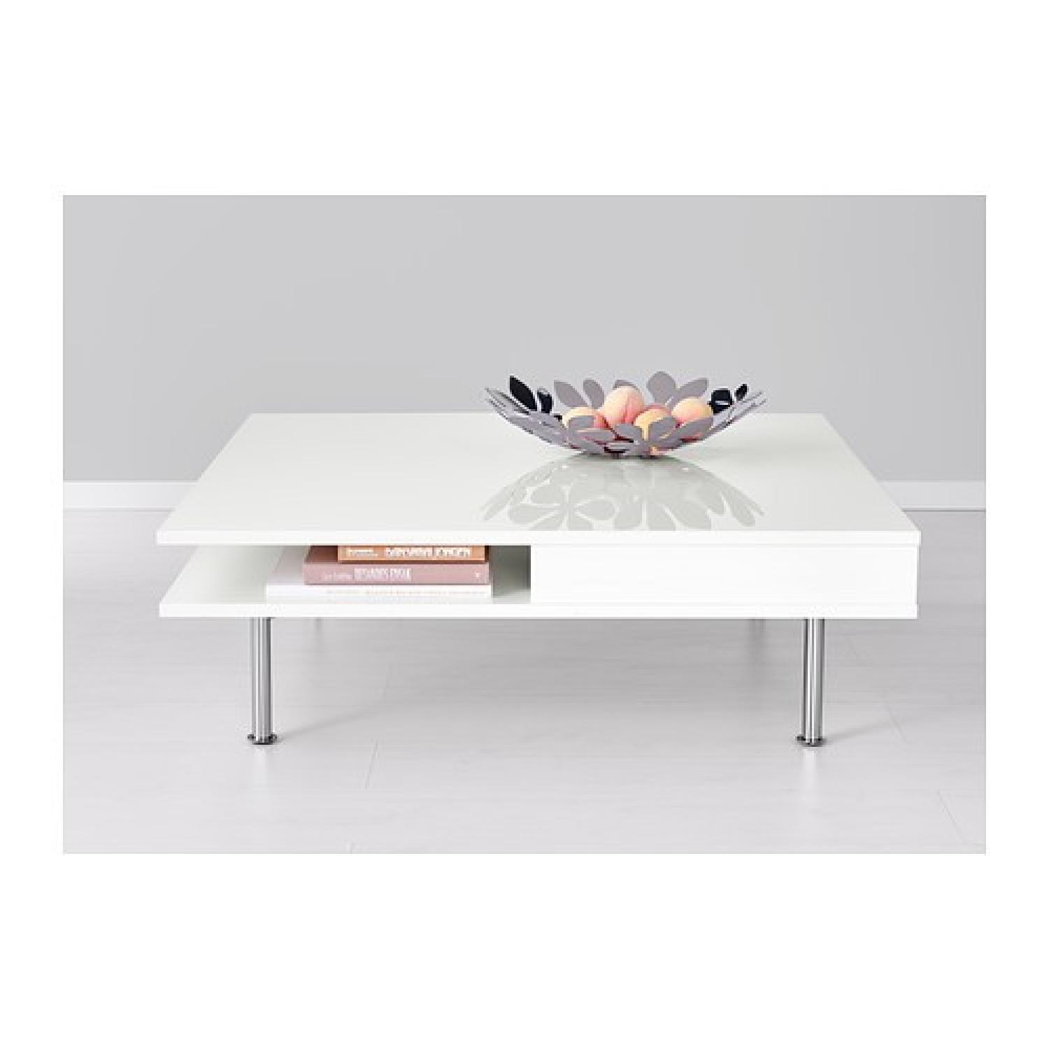 Ikea Tofteryd High-Gloss White Coffee Table - image-5