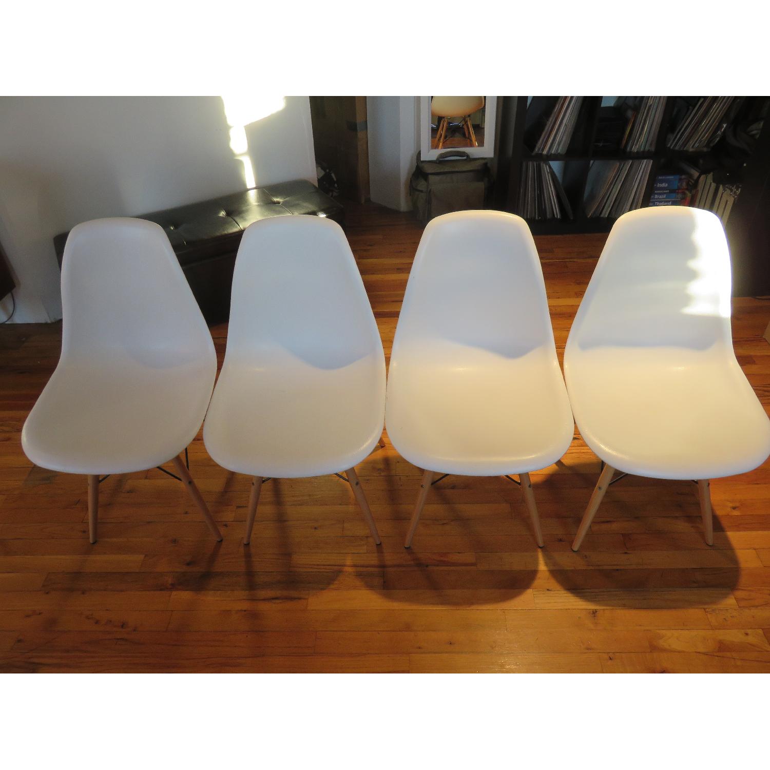 Eames Style Replica Dowel Leg Dining Chairs - Set of 4 - image-7