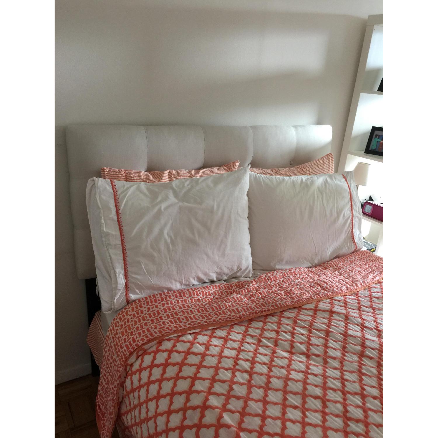 Sleepy's Full Size Bed w/ Upholstered Headboard - image-1