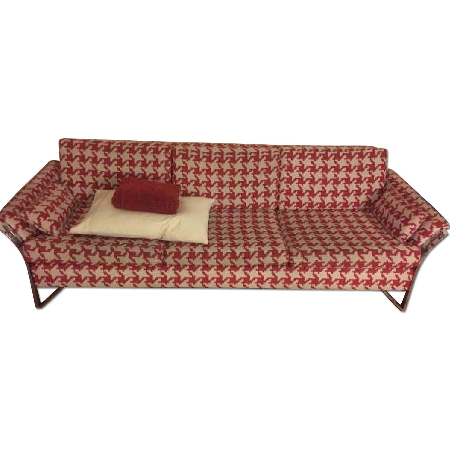 Red & White Couch - image-0