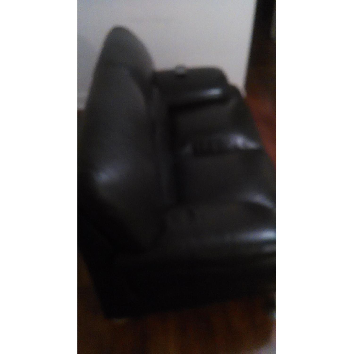Ikea Leather Loveseat - image-1
