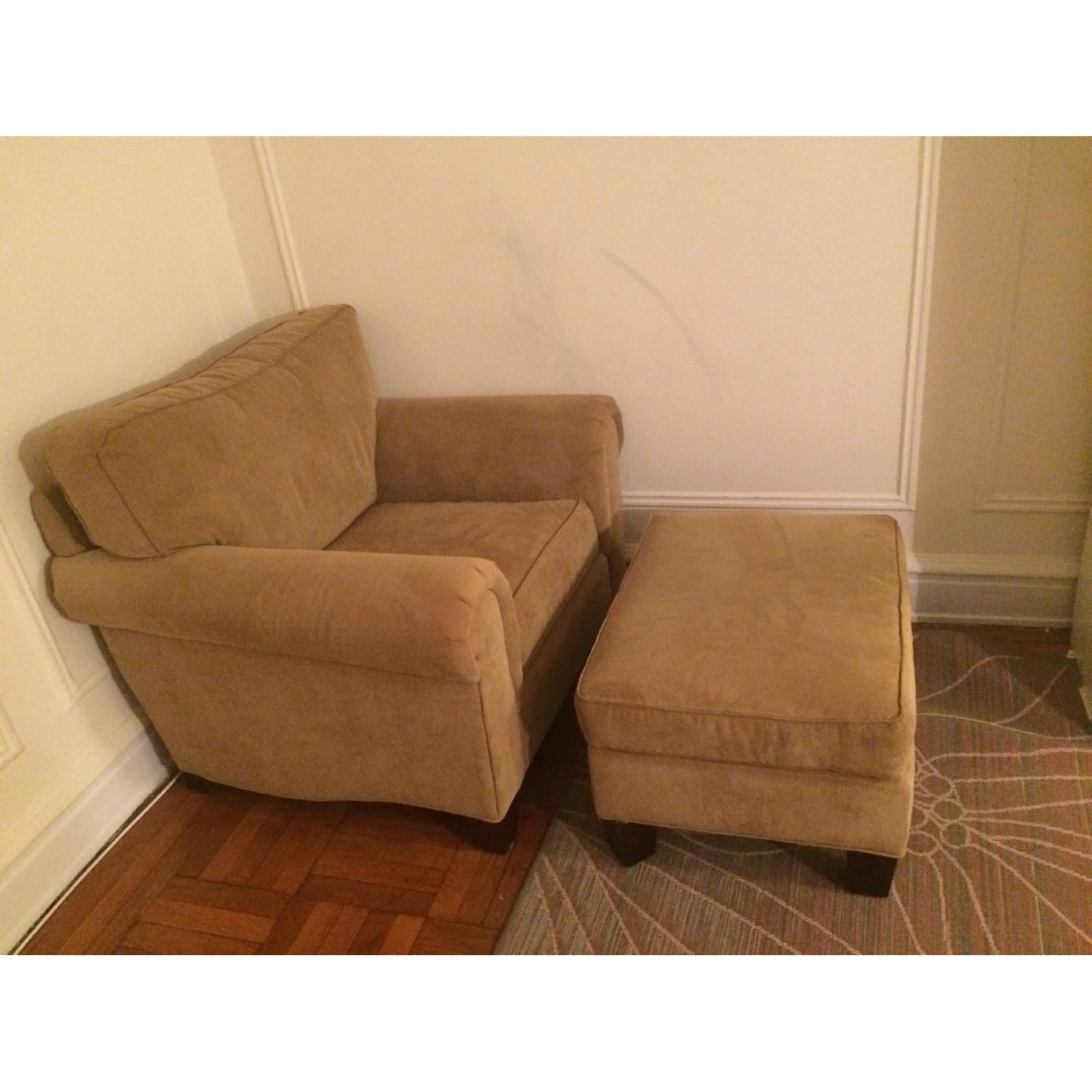 Broyhill Armchair & Ottoman - image-1