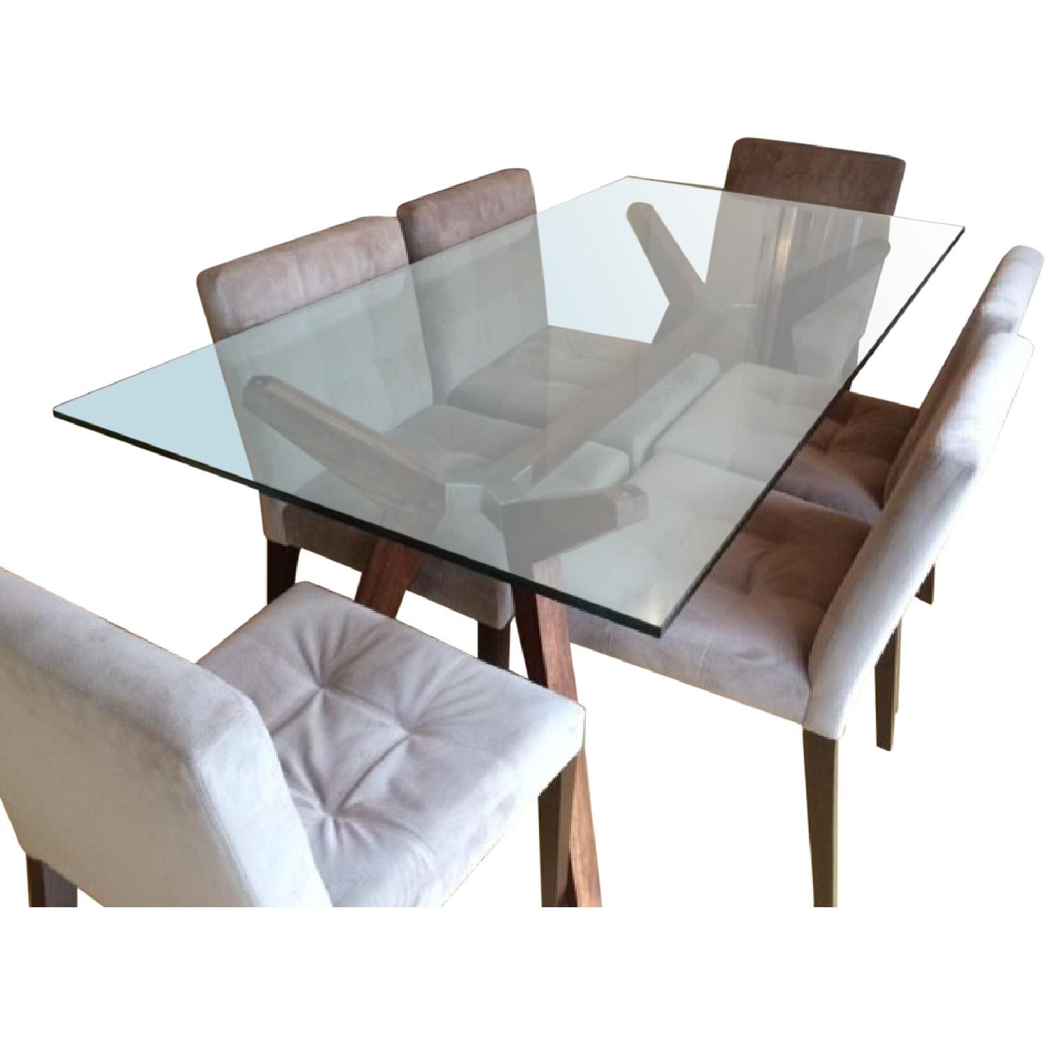 West Elm Dining Table w/ 6 Chairs - AptDeco