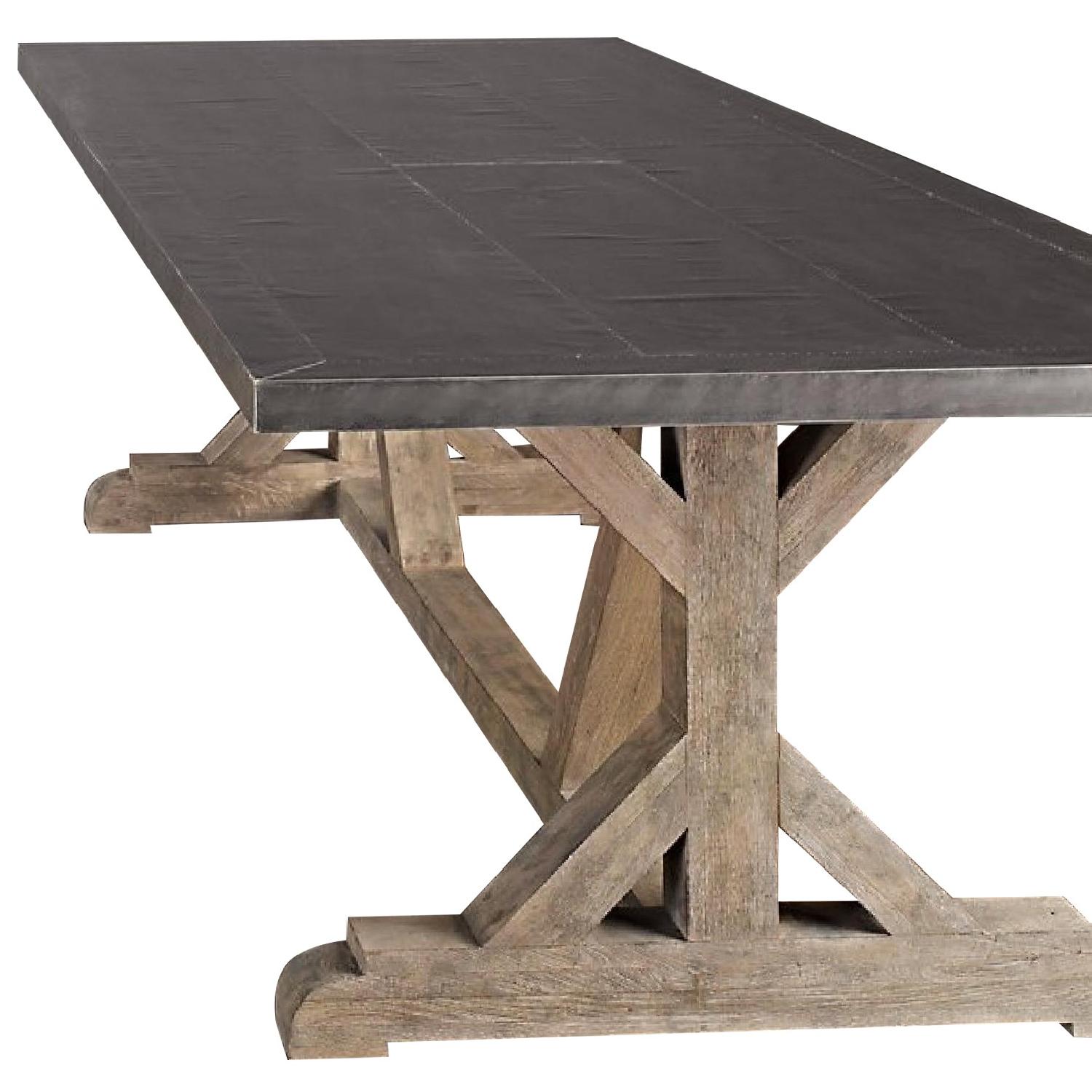 Restoration Hardware Railroad Tie Rectangular Dining Table Aptdeco