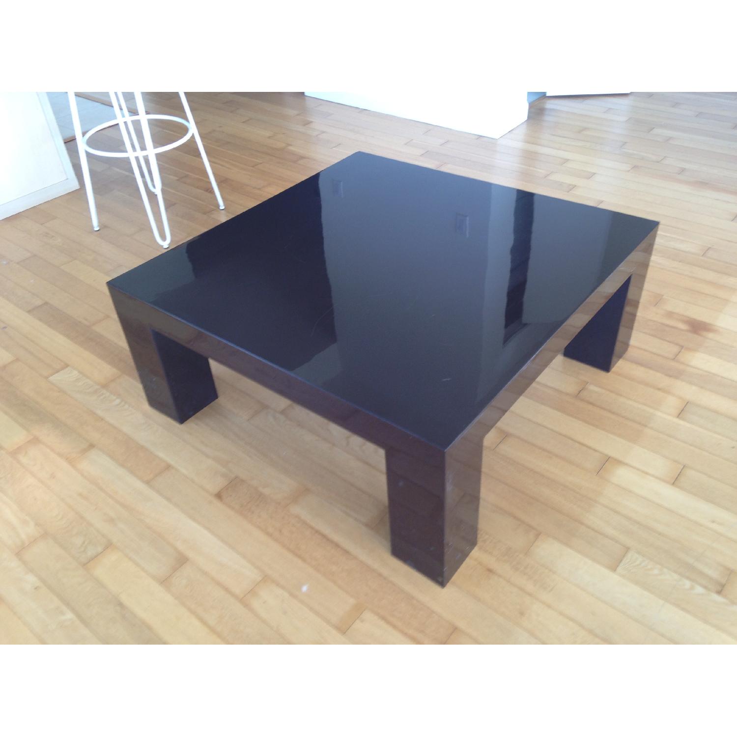 Jonathan Adler Brown Lacquer Coffee Table - image-2
