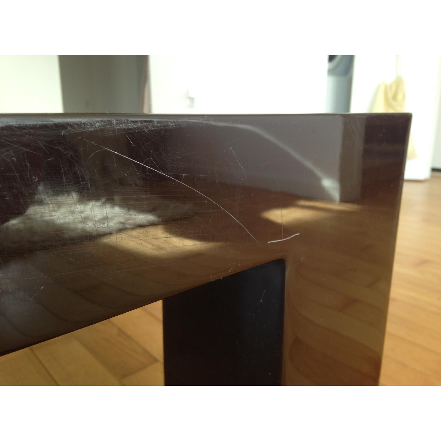 Jonathan Adler Brown Lacquer Coffee Table - image-7