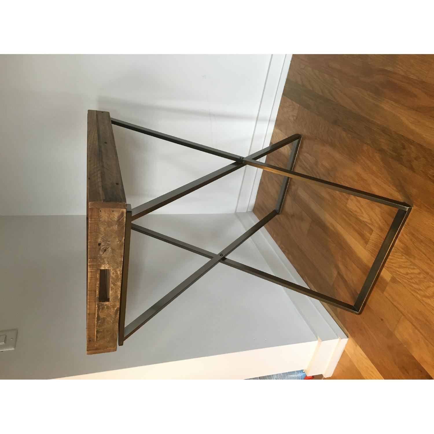 West Elm Tall Butler Tray Stand w/ Reclaimed Wood Tray - image-3