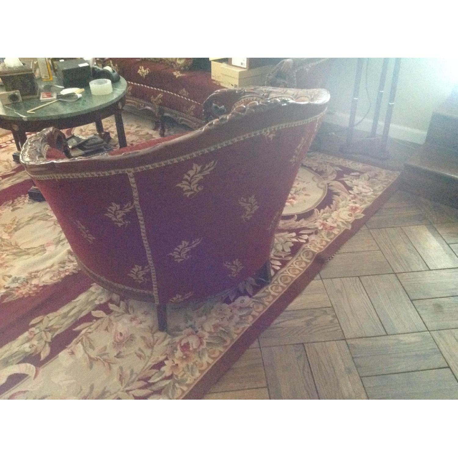 Art Deco Carved Wood Sofa + 2 Matching Chairs - image-16