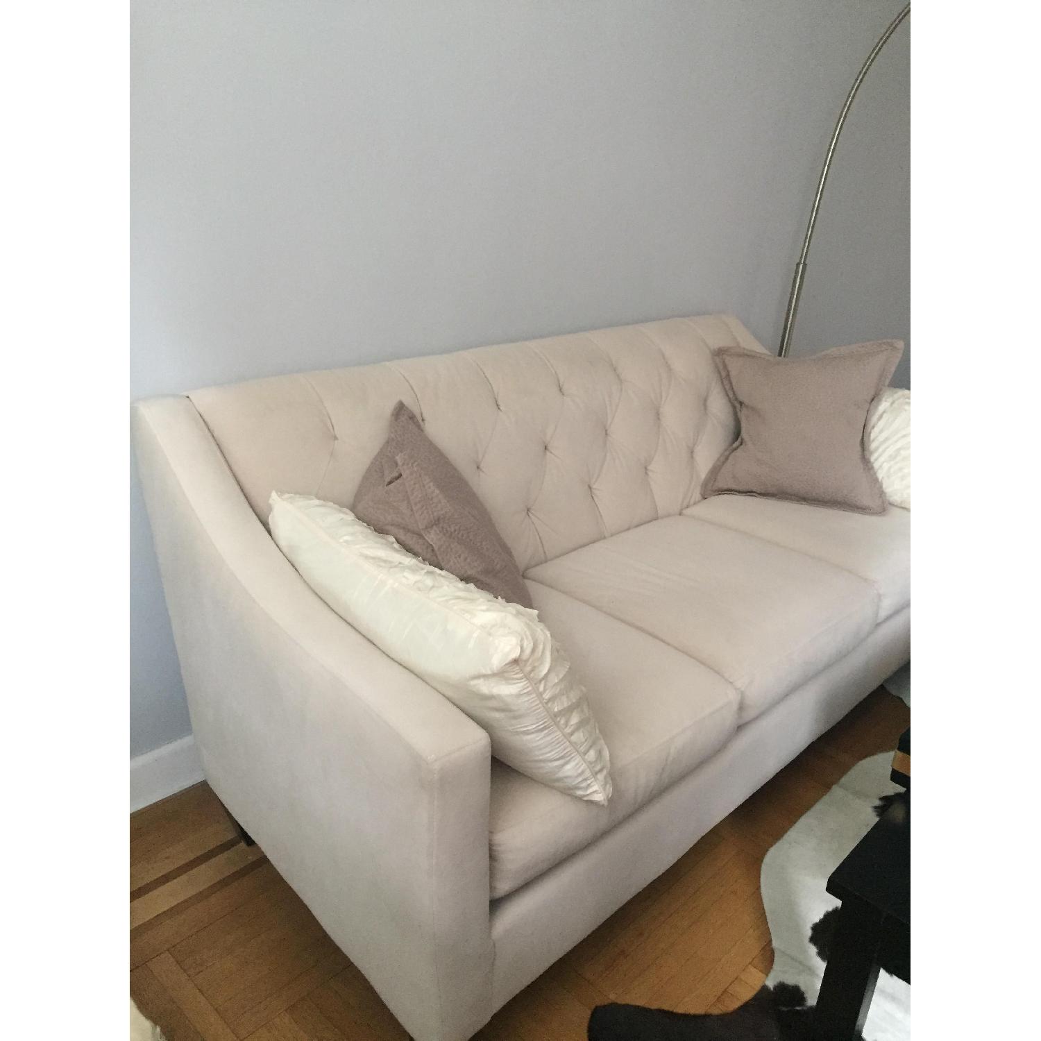 Macy's Chloe Cream Velvet Tufted Sofa - image-4